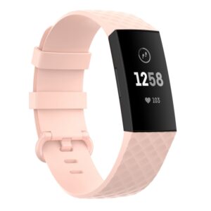 Fitbit Charge 3,4 & Charge SE Silicone Strap in Pink