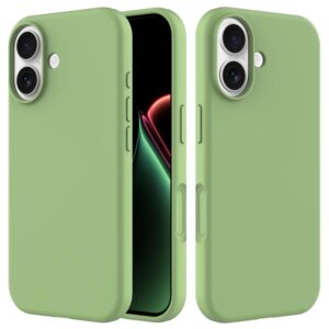 iPhone 17 Solid Colour Silicone Phone Case in Green