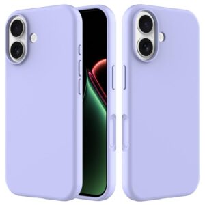 iPhone 17 Solid Colour Silicone Phone Case in Purple