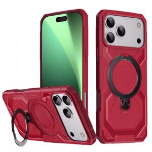 iPhone 17 Pro Max MagSafe Holder Phone Case in Red